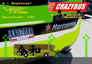 『CRAZYBUS -REIWA-』プレイ画面